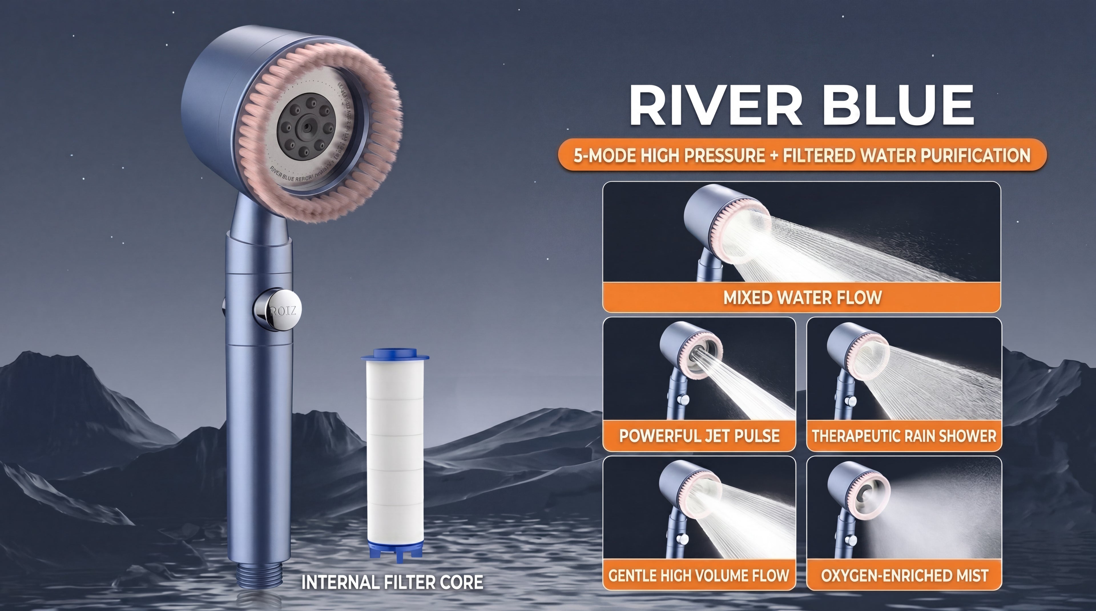 HydroSpa™ High-Pressure Filter Shower Head