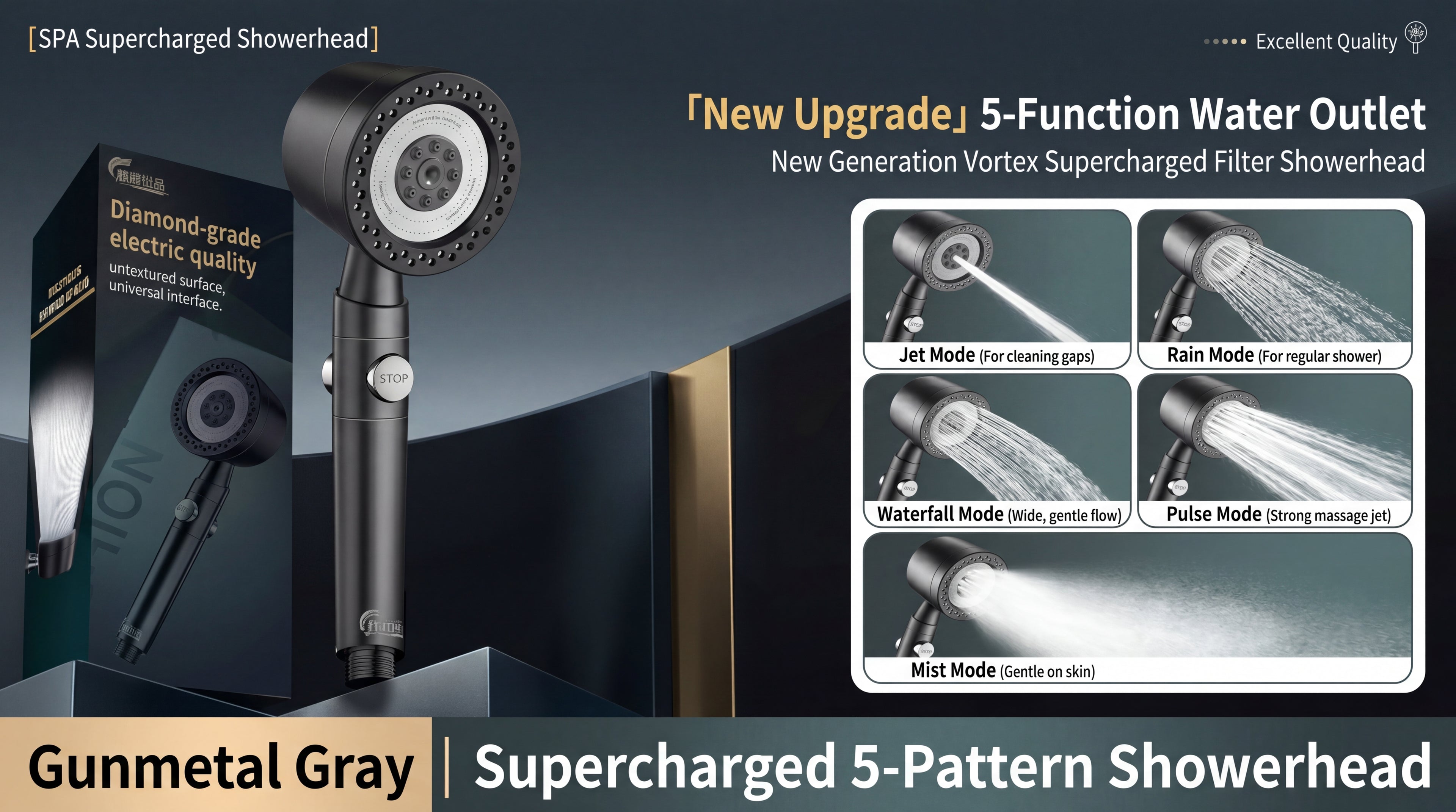 HydroSpa™ High-Pressure Filter Shower Head