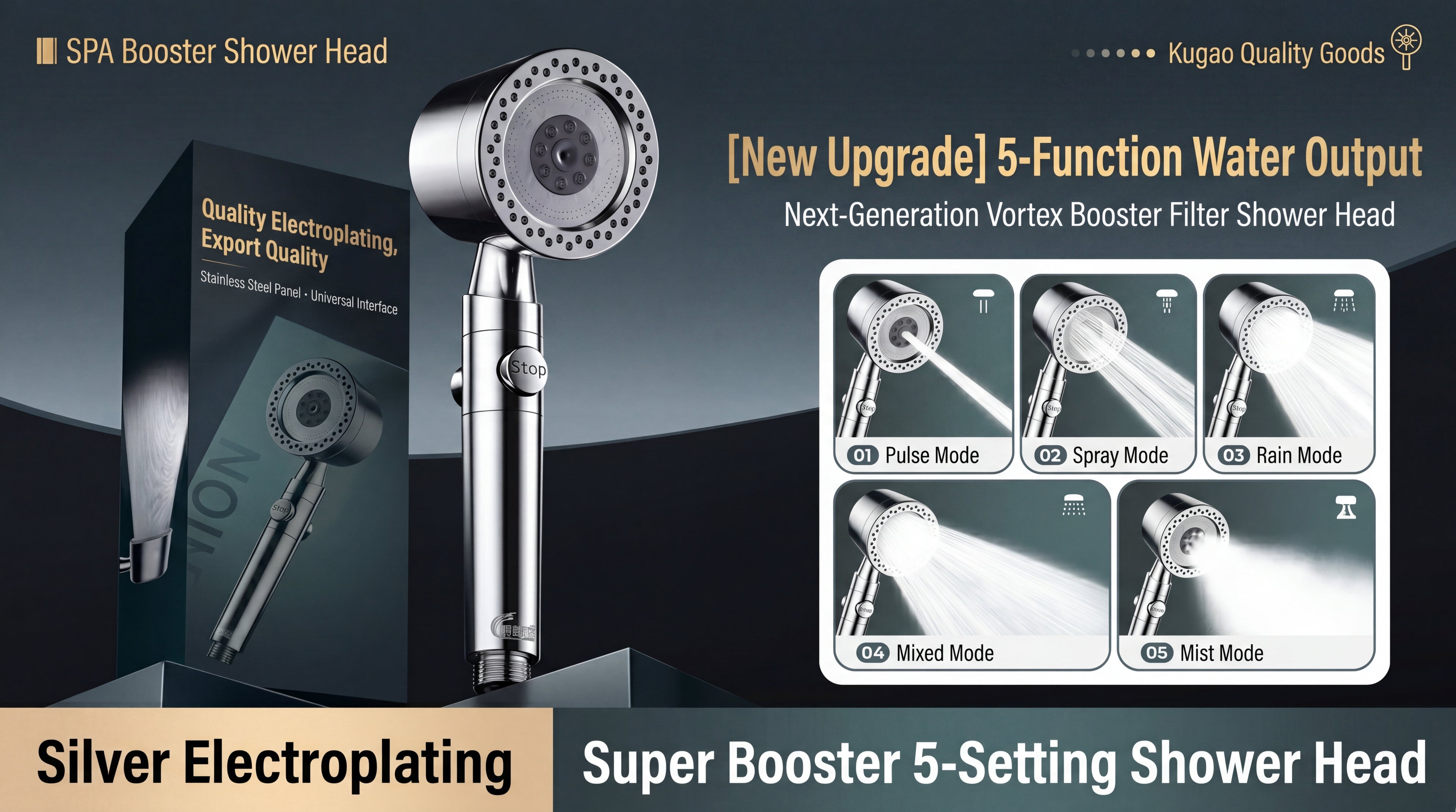 HydroSpa™ High-Pressure Filter Shower Head