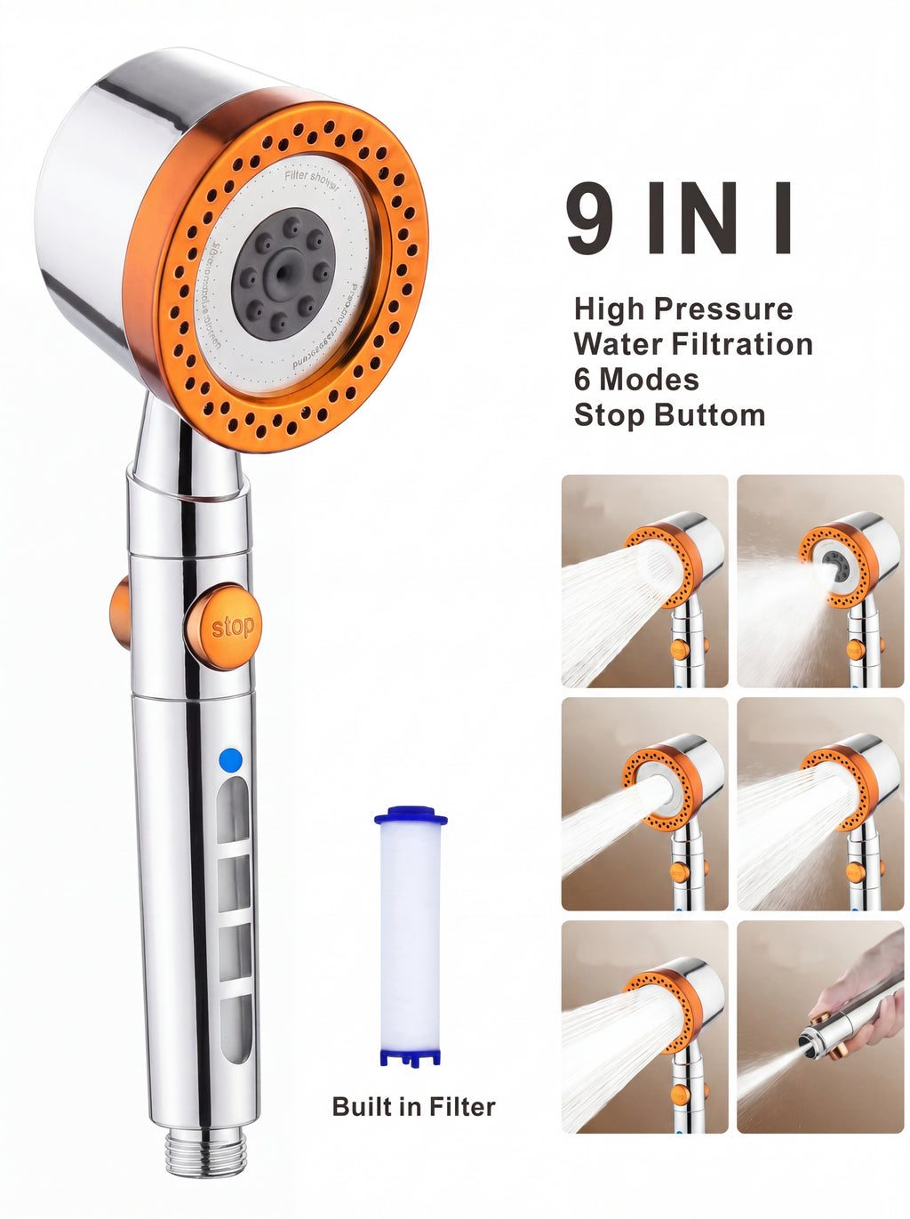 HydroSpa™ High-Pressure Filter Shower Head